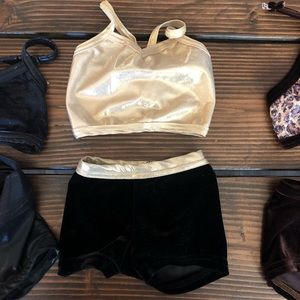 Two piece dance set. Custom made.